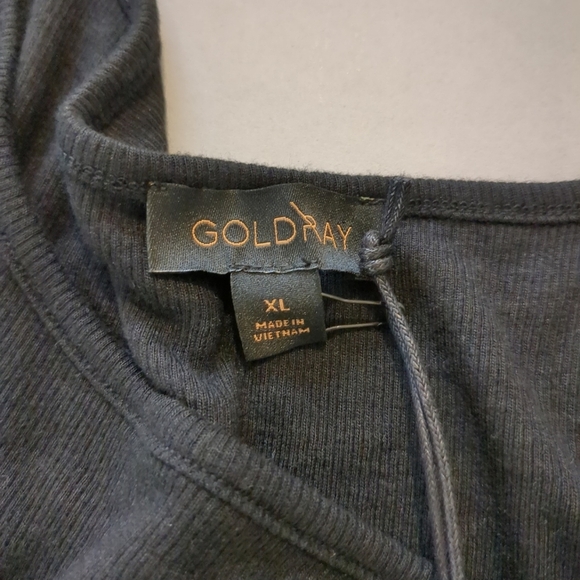 Goldray Women's Garima Asymmetrical Cold Shoulder Black Top , NWT Size XL - Picture 8 of 8